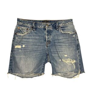Abercrombie & Fitch Women’s 4 Ames Low Rise Slim Boyfriend Denim Jean Shorts